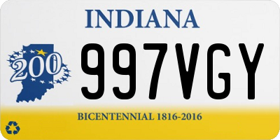 IN license plate 997VGY