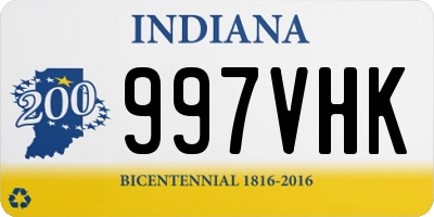 IN license plate 997VHK