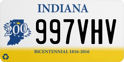 IN license plate 997VHV