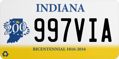 IN license plate 997VIA