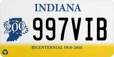 IN license plate 997VIB