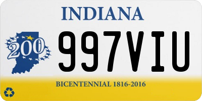 IN license plate 997VIU