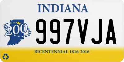 IN license plate 997VJA