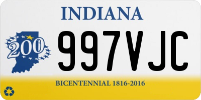 IN license plate 997VJC