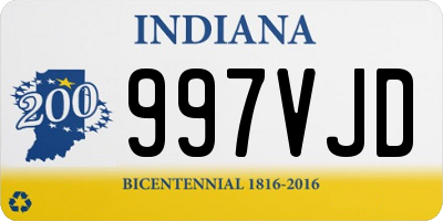 IN license plate 997VJD