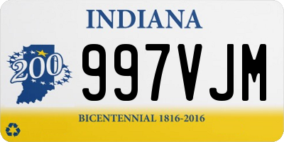 IN license plate 997VJM