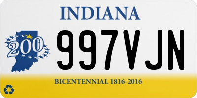 IN license plate 997VJN