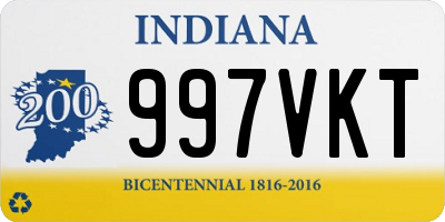 IN license plate 997VKT