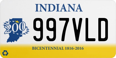 IN license plate 997VLD