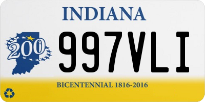 IN license plate 997VLI