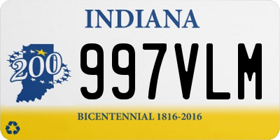 IN license plate 997VLM