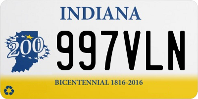 IN license plate 997VLN