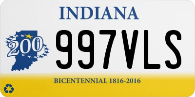 IN license plate 997VLS