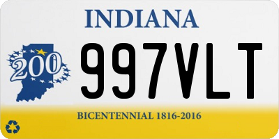 IN license plate 997VLT