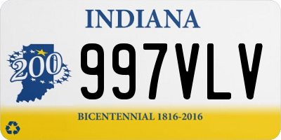 IN license plate 997VLV