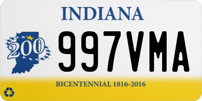 IN license plate 997VMA