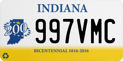 IN license plate 997VMC