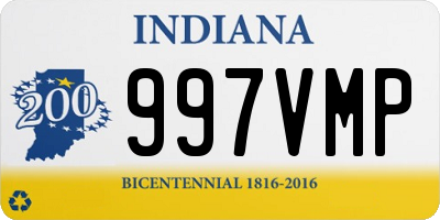 IN license plate 997VMP