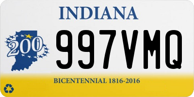 IN license plate 997VMQ