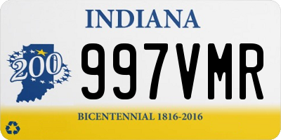 IN license plate 997VMR