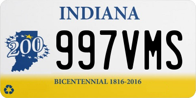 IN license plate 997VMS