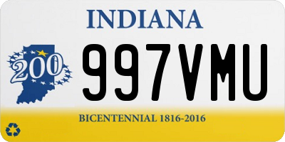 IN license plate 997VMU