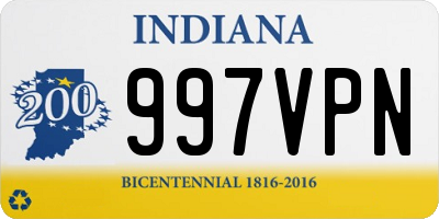 IN license plate 997VPN