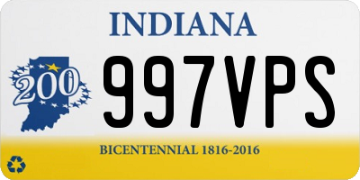 IN license plate 997VPS