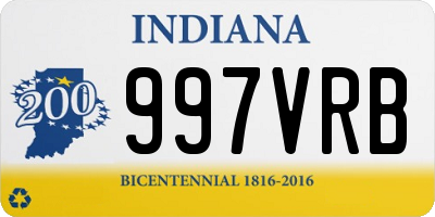 IN license plate 997VRB