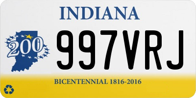 IN license plate 997VRJ