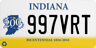 IN license plate 997VRT