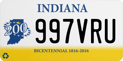 IN license plate 997VRU