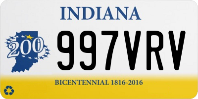 IN license plate 997VRV