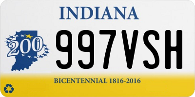 IN license plate 997VSH