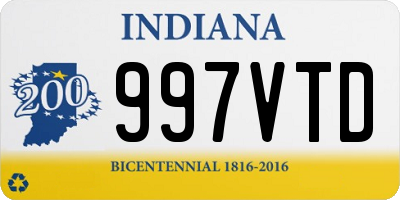 IN license plate 997VTD