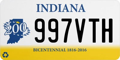 IN license plate 997VTH