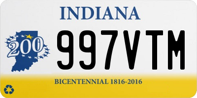 IN license plate 997VTM