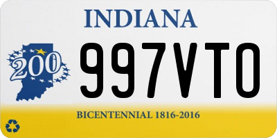 IN license plate 997VTO