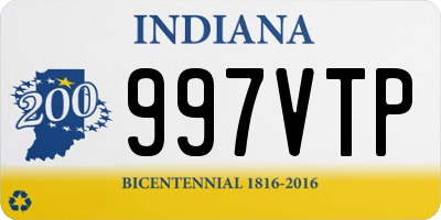 IN license plate 997VTP