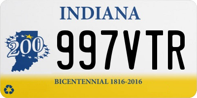 IN license plate 997VTR