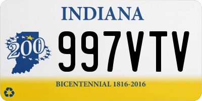 IN license plate 997VTV