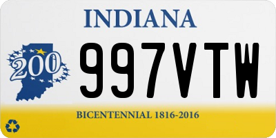 IN license plate 997VTW