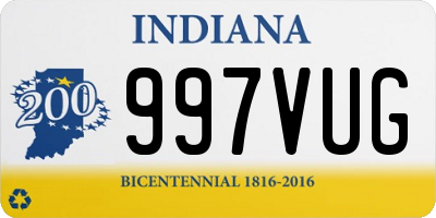 IN license plate 997VUG