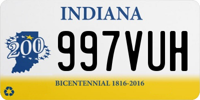 IN license plate 997VUH