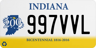 IN license plate 997VVL