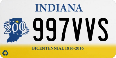 IN license plate 997VVS