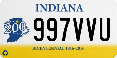 IN license plate 997VVU