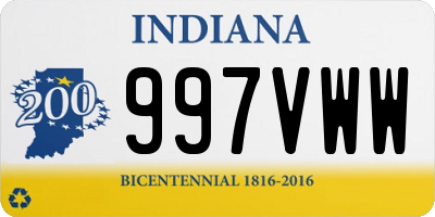 IN license plate 997VWW