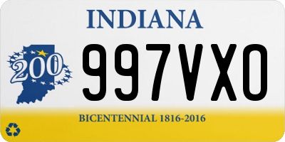 IN license plate 997VXO