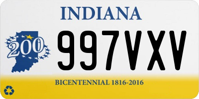 IN license plate 997VXV